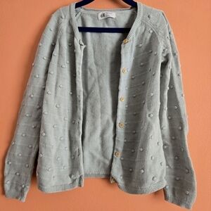 H&M Girls’ Mint Green Cardigan - Size 6-8Y